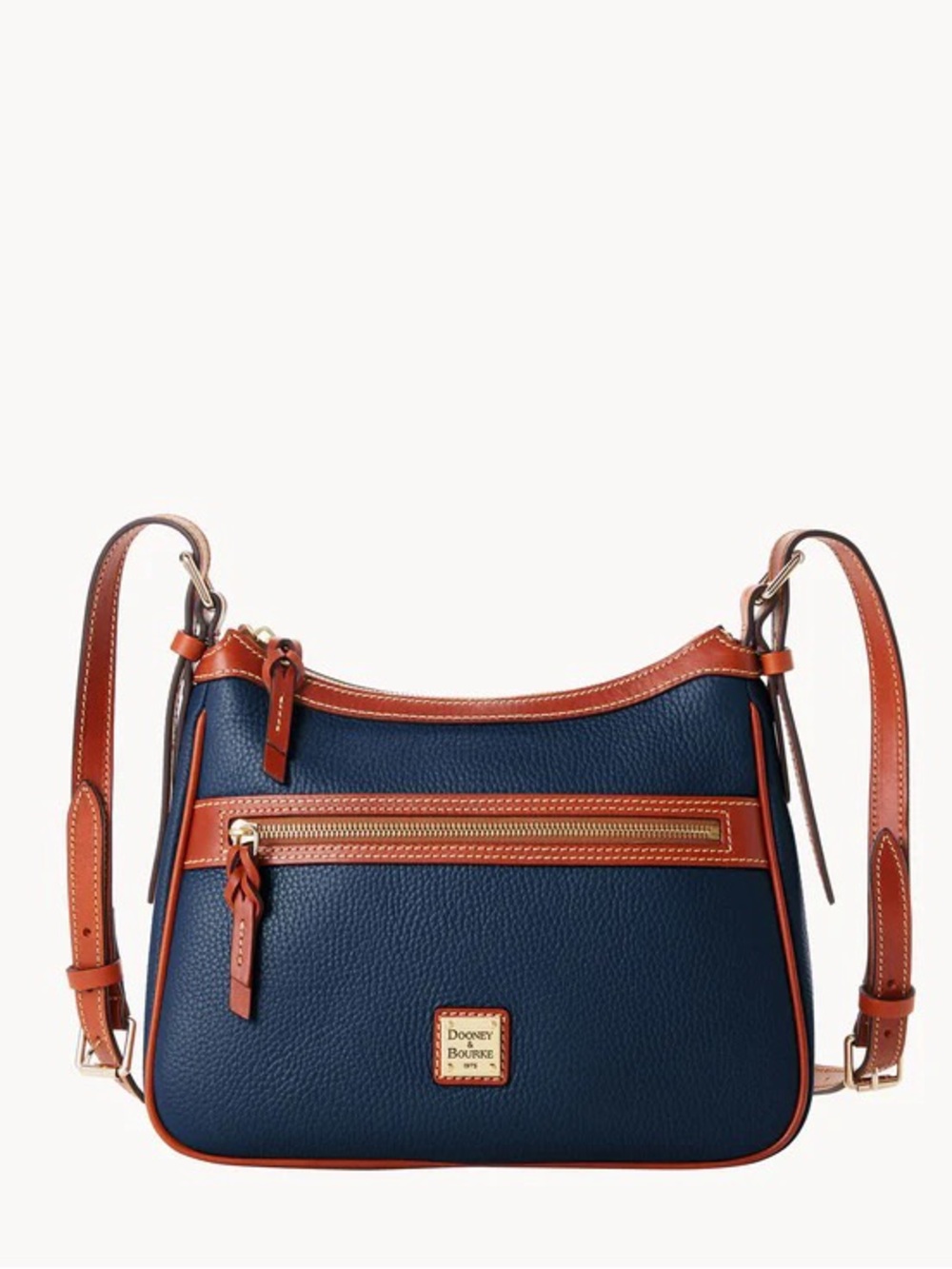 Dooney & Bourke Pebble Grain Leather Presley Crossbody Navy Crossbody